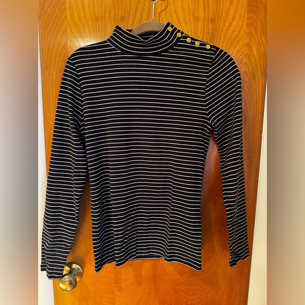 JCrew Striped Turtleneck